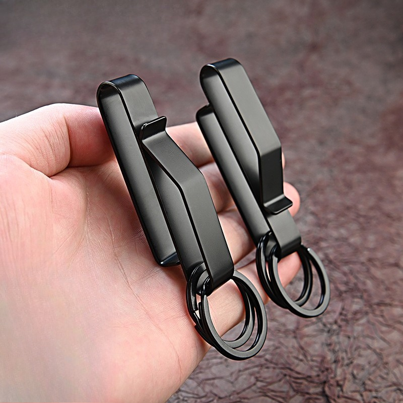 Edc Concealed Carry Belt - Roestvrij staal Molle taillehaak sleutelclip riemgesp