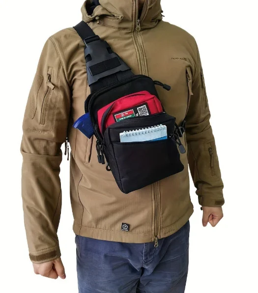 Edc Pistol Carry Bag - Tactische Schoudertas voor Verborgen Wapendraging: Snel