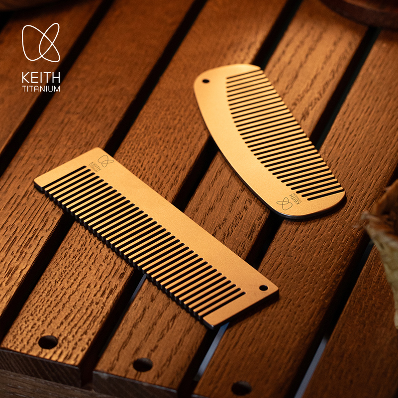 Comb Pocket Titanium - KEITH Titanium portemonnee kam voor gezond
