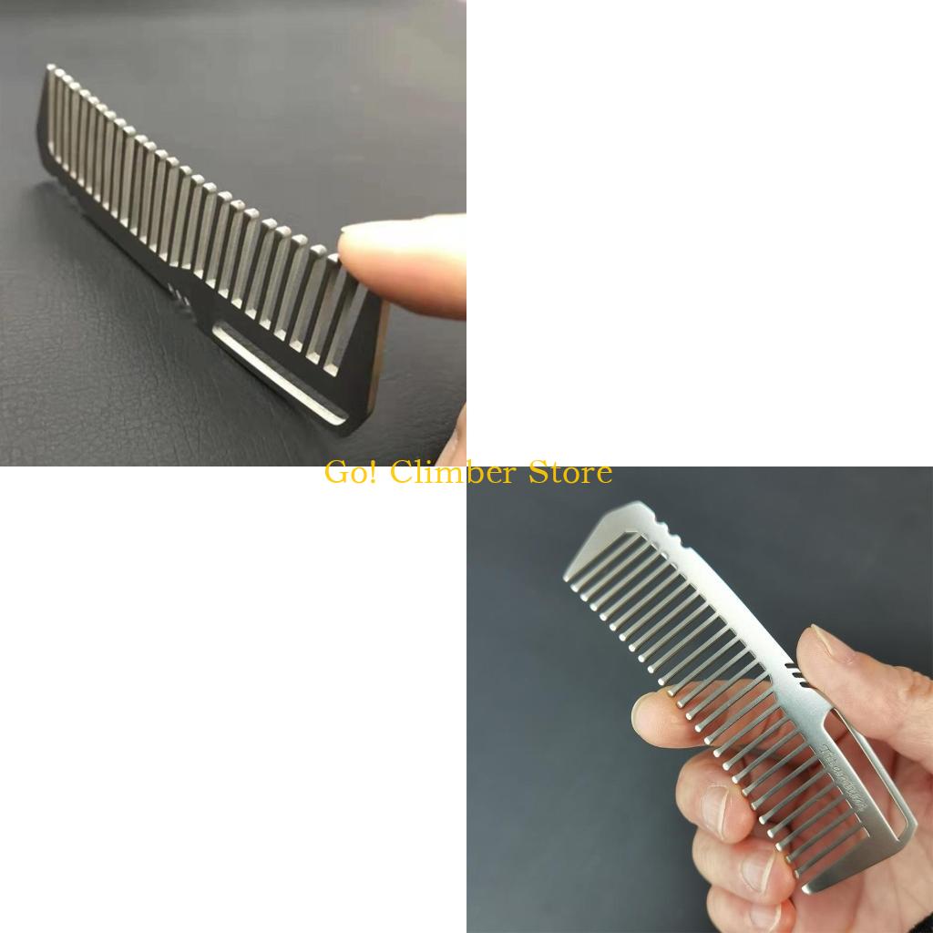 Comb Pocket Titanium - Q84C Draagbaar voor titaniumlegering Superlichte haarborstel