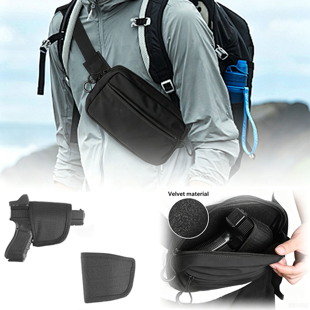 Edc Pistol Carry Bag - Verborgen draagtas, tactische heuptas met holster,