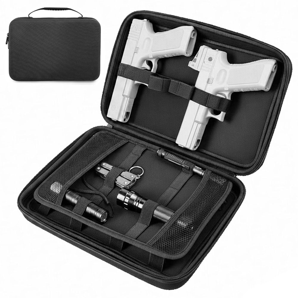 Edc Pistol Carry Bag - Tactische pistooltas Dubbele pistoolopbergtas Verborgen draagtas
