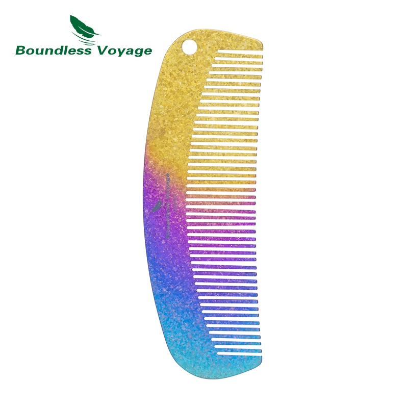 Comb Pocket Titanium - Boundless Voyage Titanium Haar- en Baardkam