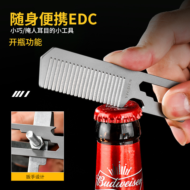 TC4 Kam van titaniumlegering,  - Comb Pocket Titanium recensie en prijs