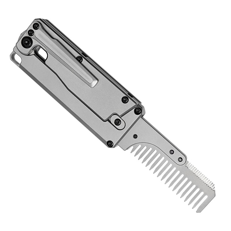 Opvouwbare kam van titaniumleg - Comb Pocket Titanium recensie en prijs