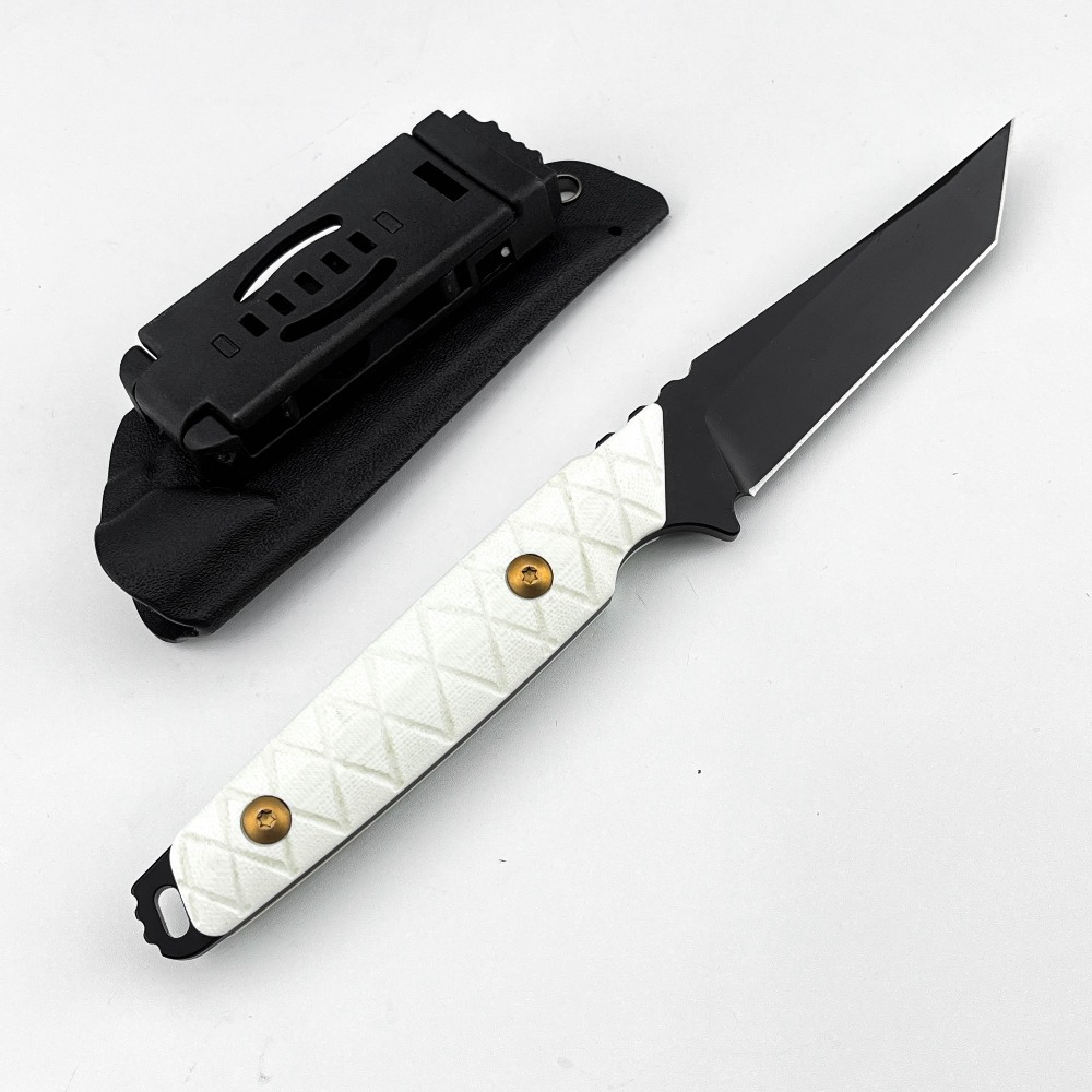 Nieuw vaststaand mes met wit G - Edc Carry Fixed Blade recensie en prijs