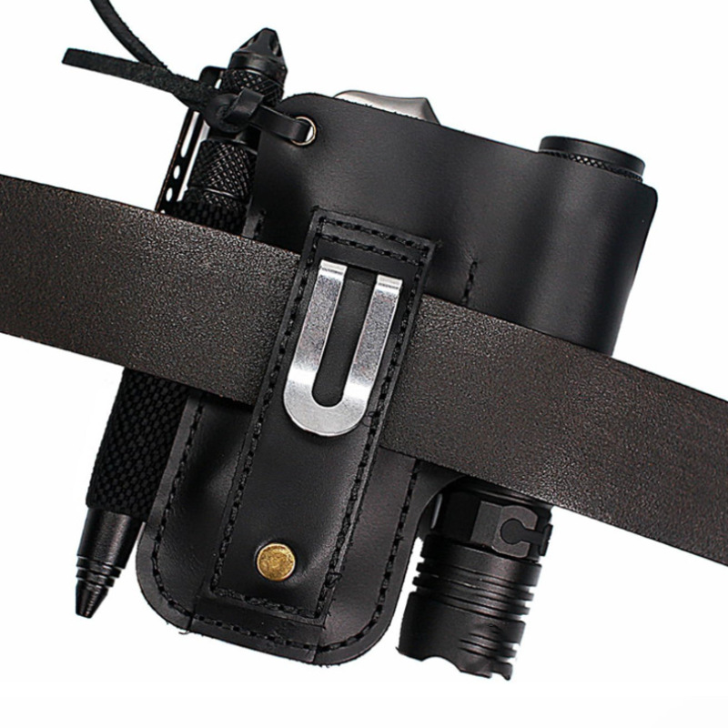 EDC Lederen Zaklamp- en Gereed - Edc Concealed Carry Belt recensie en prijs
