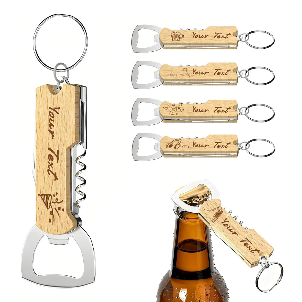 Op maat gegraveerd logo flesop - Bottle Opener Keyring recensie en prijs