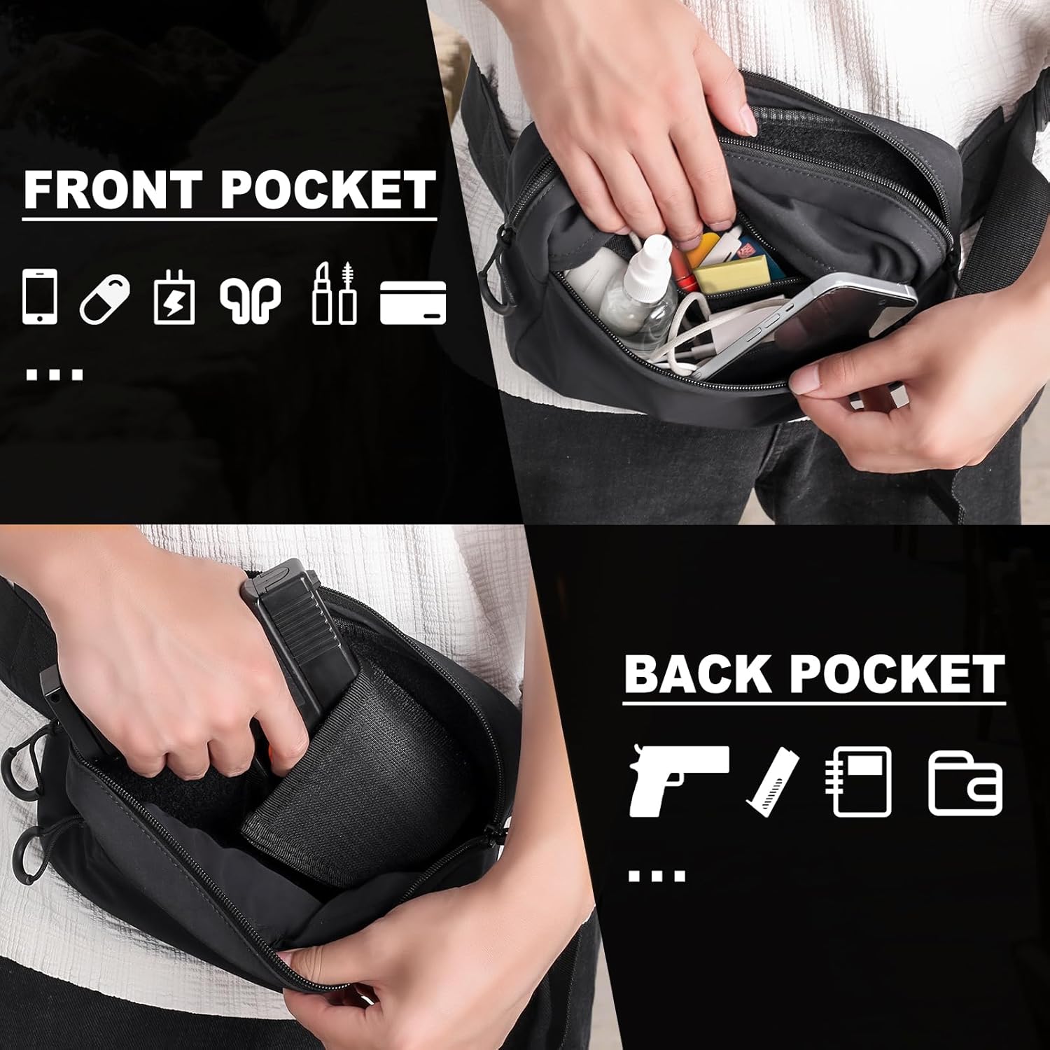 Tactisch heuptasje met holster - Edc Pistol Carry Bag recensie en prijs
