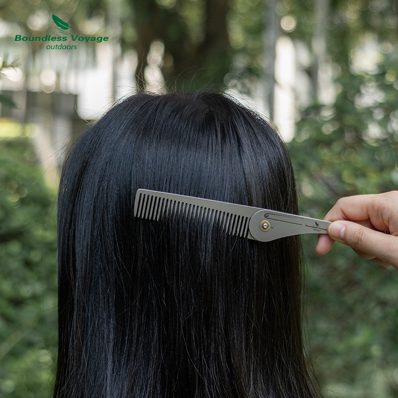 Haarkam van puur titanium, ult - Comb Pocket Titanium recensie en prijs