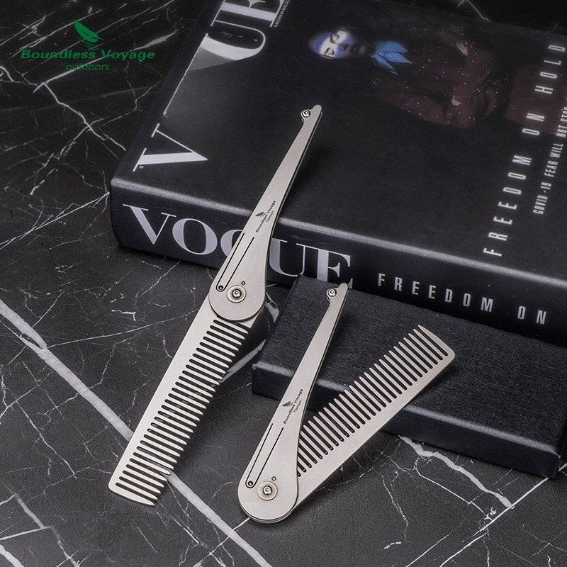 Opvouwbare haarkam van puur ti - Comb Pocket Titanium recensie en prijs